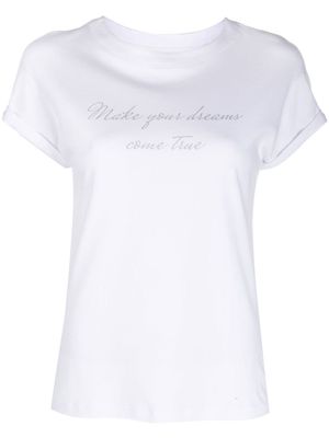Eleventy graphic-print cotton T-Shirt - White