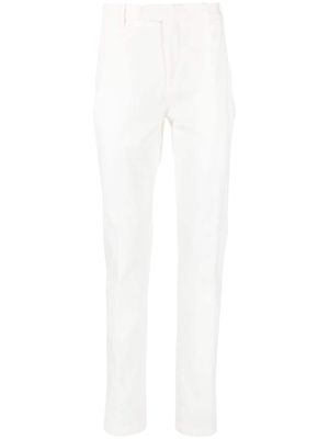 Eleventy high-waisted straight-leg trousers - White