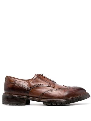 Eleventy lace-up leather brogues - Brown