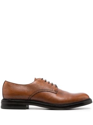 Eleventy lace-up leather derby shoes - Brown
