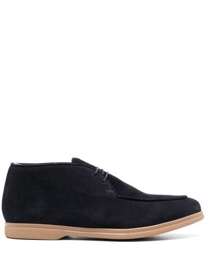 Eleventy lace-up suede derby shoes - Blue