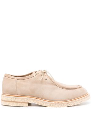 Eleventy lace-up suede Derby shoes - Neutrals