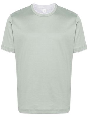 Eleventy layered cotton T-shirt - Green