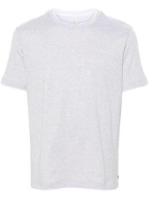 Eleventy layered cotton T-shirt - Grey