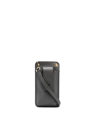 Eleventy leather mobile-phone bag - Grey