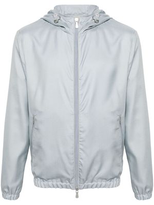 Eleventy lightweight hooded jacket - Blue
