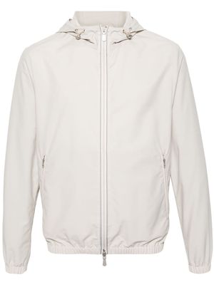 Eleventy lightweight hooded jacket - Neutrals