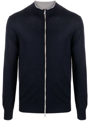 Eleventy lightweight zip-up sweatshirt - Blue