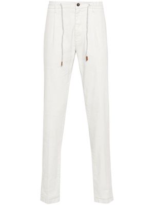 Eleventy linen-blend straight trousers - Neutrals