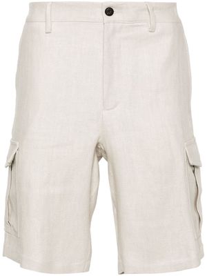 Eleventy linen cargo shorts - Neutrals