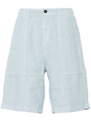 Eleventy linen straight-leg shorts - Blue