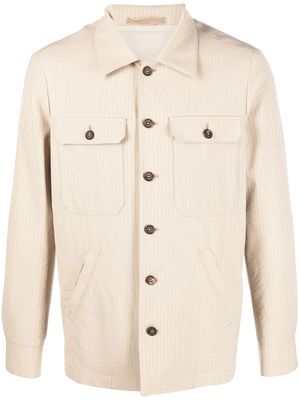 Eleventy long-sleeve button-up jacket - Brown