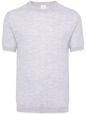 Eleventy mélange wool ribbed T-shirt - Grey