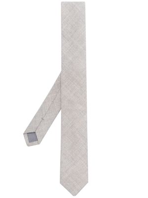 Eleventy mélange wool tie - Grey