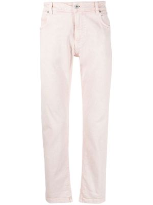 Eleventy mid-rise cropped trousers - Pink