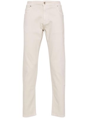 Eleventy mid-rise tapered-leg jeans - Neutrals
