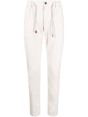 Eleventy mid-rise tapered trousers - Neutrals