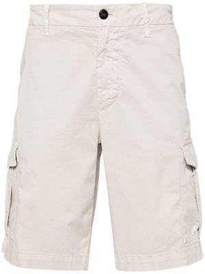 Eleventy mid-rise twill cargo shorts - Neutrals