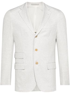 Eleventy notched-lapels single-breasted blazer - Grey