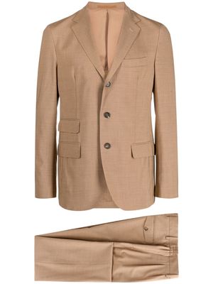 Eleventy notched-lapels single-breasted suit - Neutrals