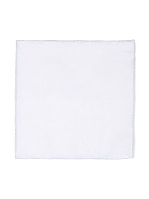Eleventy organic-linen pocket square - White