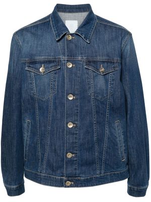 Eleventy panelled denim jacket - Blue