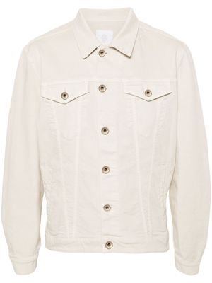 Eleventy panelled denim shirt jacket - Neutrals