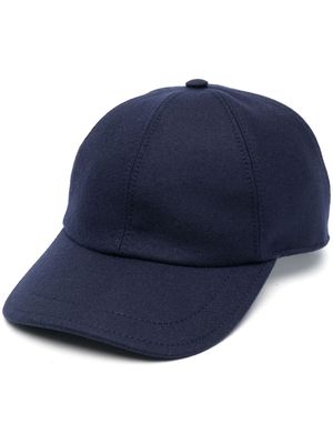 Eleventy panelled wool cap - Blue