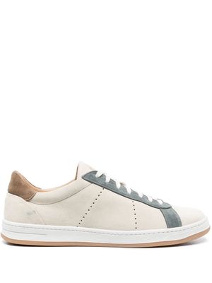 Eleventy perforated low-top sneakers - Neutrals