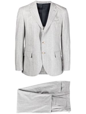 Eleventy pinstripe-pattern single-breasted suit - Grey
