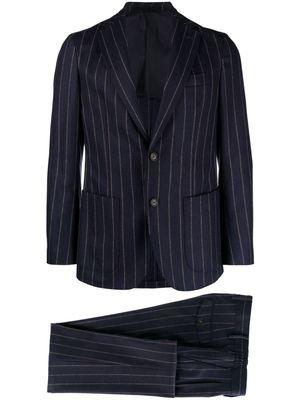 Eleventy pinstripe-print single-breasted suit - Blue