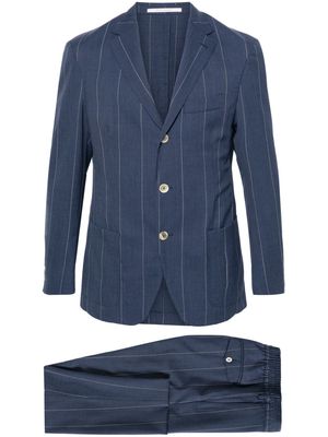 Eleventy pinstriped single-breasted suit - Blue