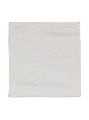 Eleventy polka-dot cotton-wool scarf - Grey