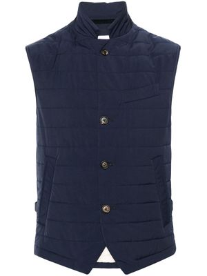 Eleventy quilted puffer waistcoat - Blue