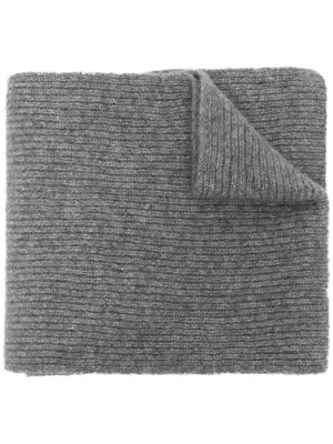 Eleventy ribbed-knit cashmere scarf - Grey