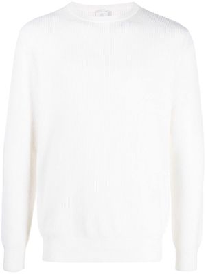 Eleventy ribbed-knit cashmere sweatshirt - White
