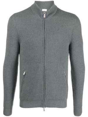 Eleventy ribbed-knit wool cardigan - Grey