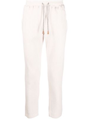 Eleventy ribbed wool-cashmere track pants - Neutrals
