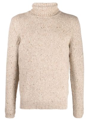 Eleventy roll-neck wool-blend jumper - Neutrals