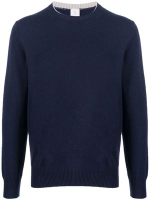 Eleventy round-neck cashmere jumper - Blue