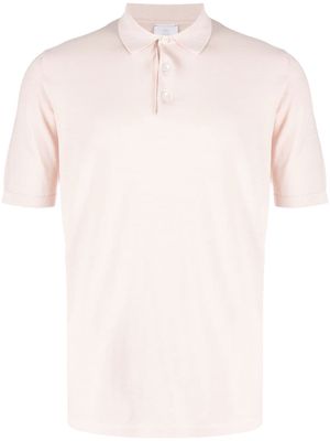 Eleventy short-sleeve cotton polo shirt - Pink