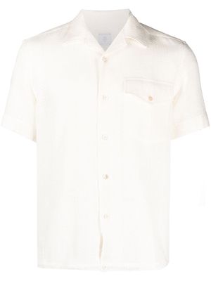 Eleventy short-sleeved open-knit shirt - Neutrals
