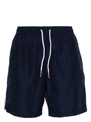 Eleventy side-stripe swim shorts - Blue