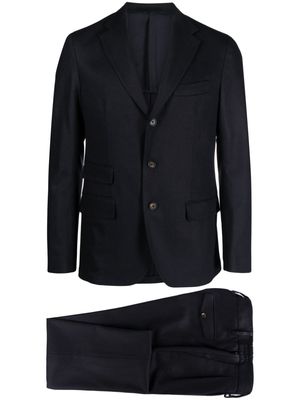 Eleventy single-breasted wool blend suit - Blue