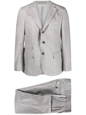 Eleventy single-breasted wool-blend suit - Grey