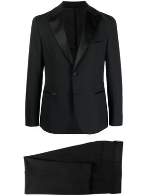 Eleventy single-breasted wool suit - Black