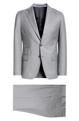 Eleventy Single Breasted Wool Suit in Med Grey