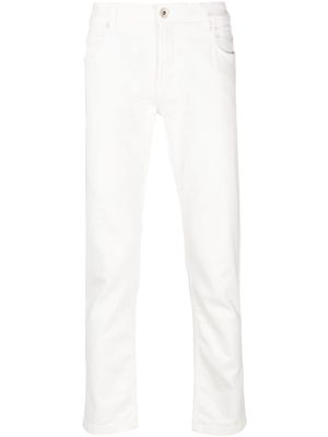 Eleventy slim-cut low-rise jeans - White