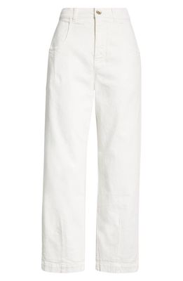 Eleventy Straight Leg Bull Pants in White