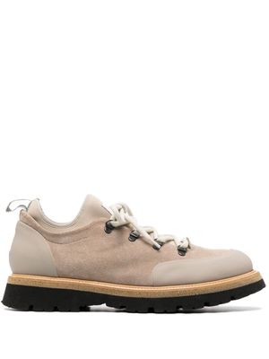 Eleventy suede and rubber sneakers - Neutrals